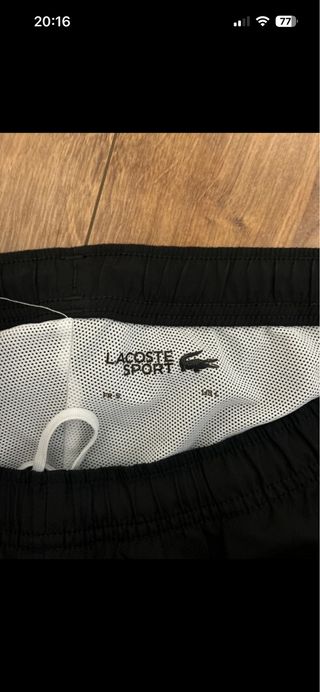 Conjunto Chándal Lacoste Sport Blanco y Negro