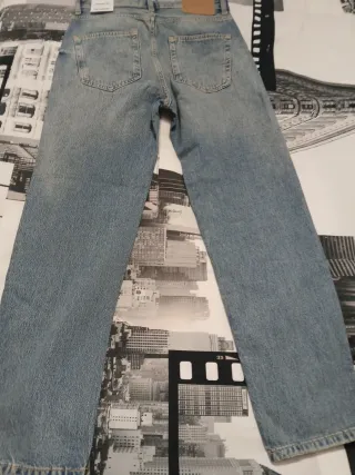 Pantalón vaquero recto azul