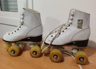 Patines blancos para iniciación