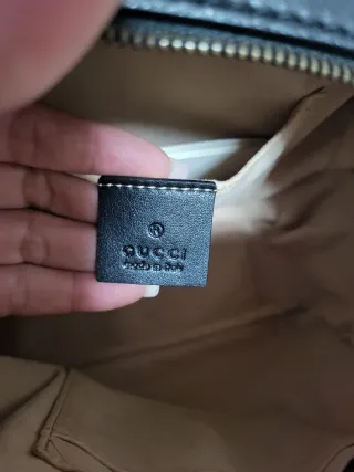 Mochila Gucci Negra Matelassé GG Marmont