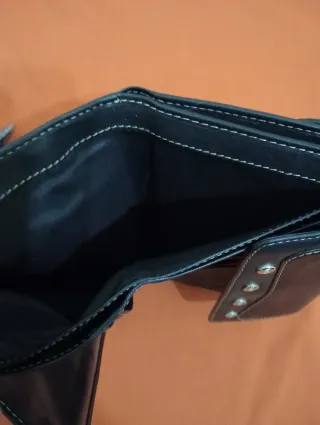Cartera de cuero grande con gran cabida