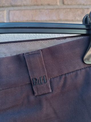 (L-44/34) Pantalón chino pinzas marron hombre