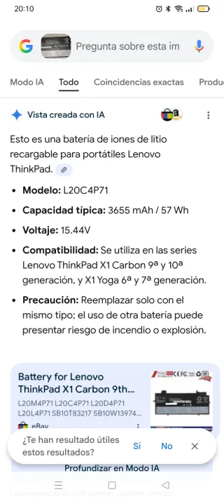 Batería Lenovo Thinkpad X1 Carbon 9ª/10ª Gen