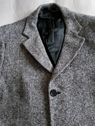 Abrigo jaspeado hombre