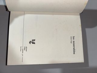 libro los miserables antiguo victor hugo