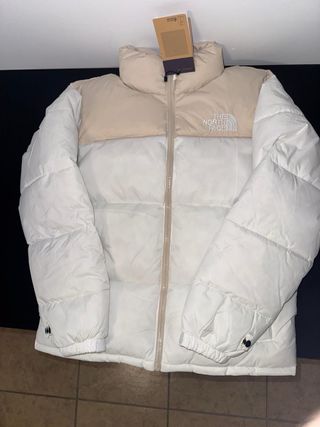 Chaqueta The North Face Beige y Blanca Talla M