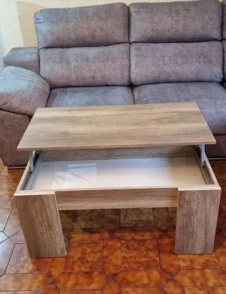 Mesa baja elevable madera