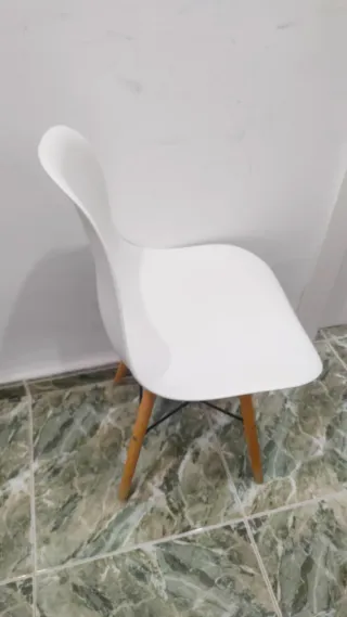 Silla Oslo Madera Haya Acero Escritorio Oficina