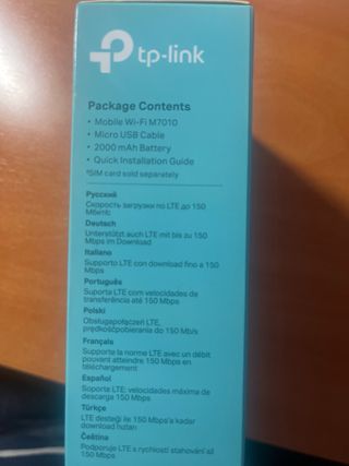 TP-Link M7010 4G LTE Mobile Wi-Fi a bateria.