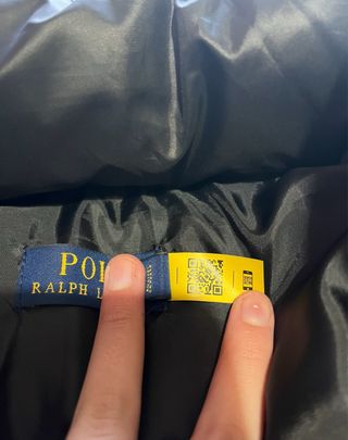 Abrigo Negro Polo Ralph Lauren