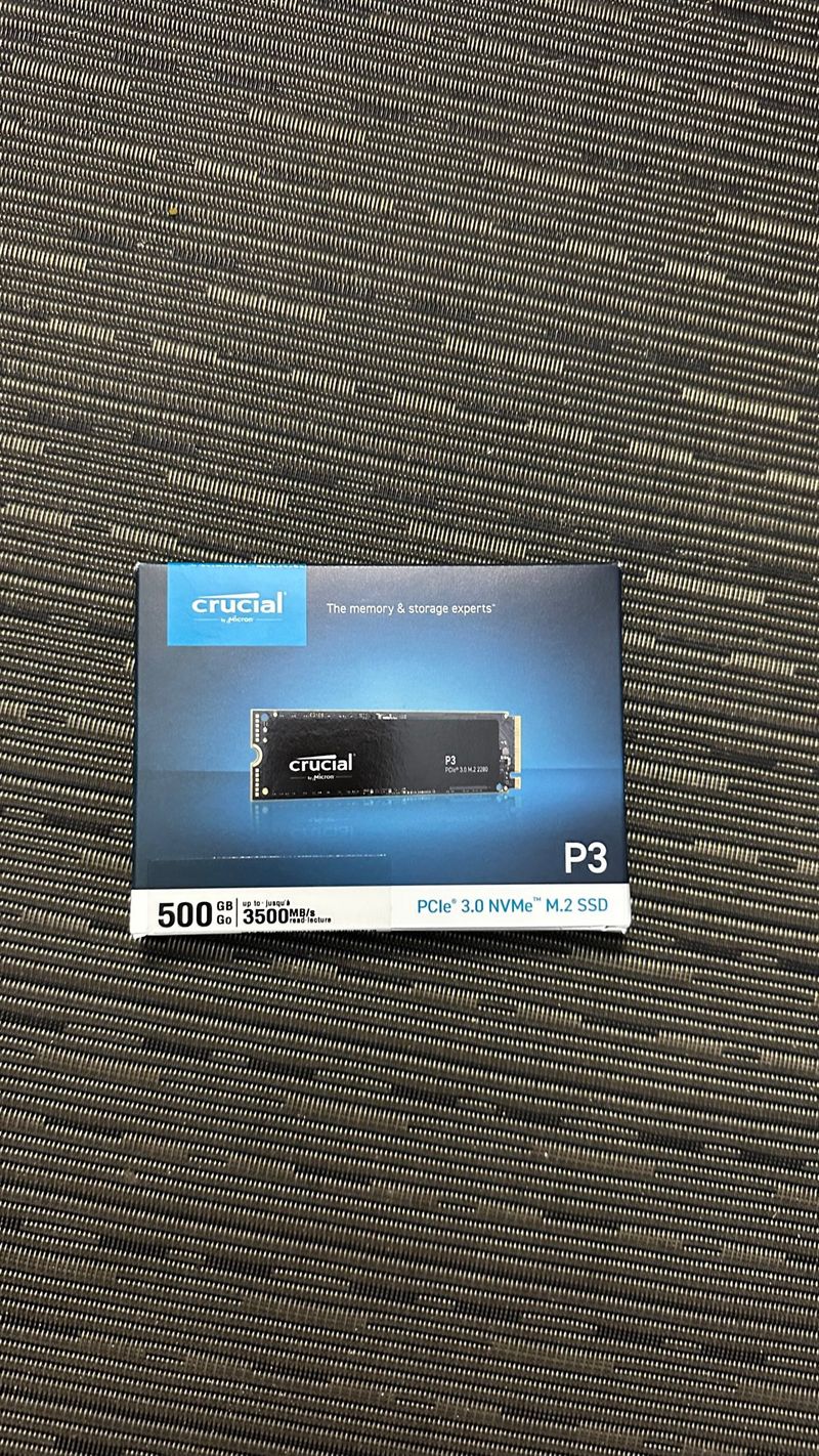 SSD Crucial P3 500GB M.2 NVMe PCIe 3.0