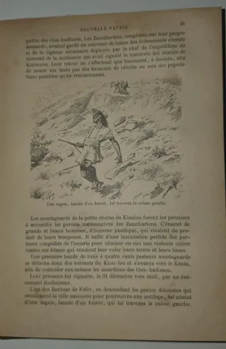 1897, Libro antiguo viajes - Nueva Patria
