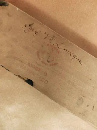 plumier madera antiguo decorado