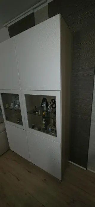 Mueble Besta Ikea Blanco Cristal