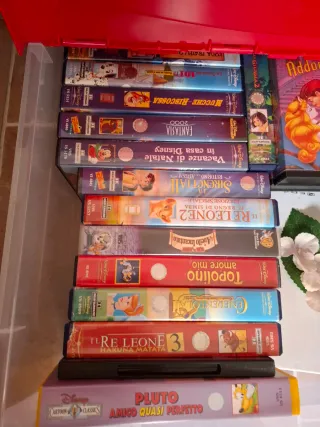 VHS Disney: Lotti, Sirenetta, Re Leone, Pluto