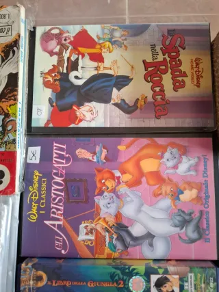 VHS Disney: Lotti, Sirenetta, Re Leone, Pluto