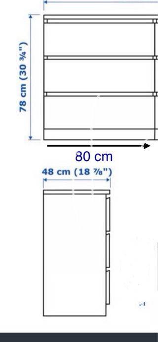 Cómoda Ikea Malm Blanca