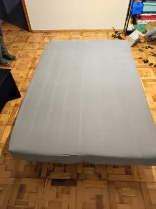 Sofá Cama Gris Tela