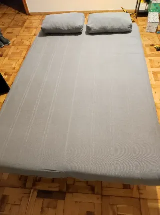 Sofá Cama Gris Tela