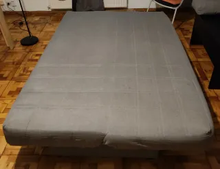 Sofá Cama Gris Tela