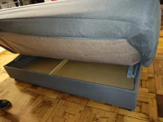 Sofá Cama Gris Tela