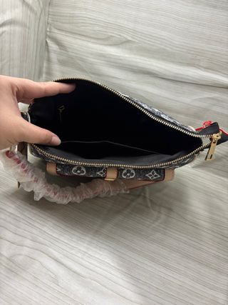 Bolso Mujer Gris y Beige