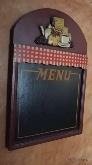 Pizarra Menú Decorada