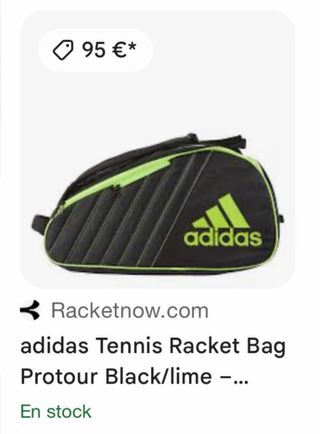 Paletero Adidas Protour Negro/Amarillo