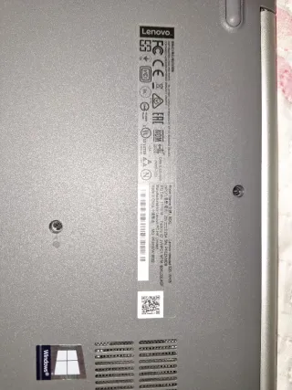 Portátil Lenovo Plata/Negro