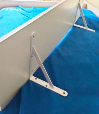 Estantería blanca 120x29,5 cm