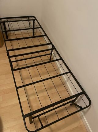 Cama Plegable Metálica Negra