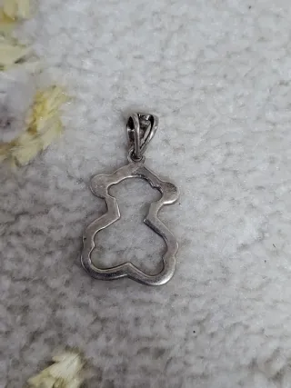 Colgante Plata Diseño Oso