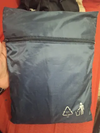 Chaleco de lluvia azul juego entero pantalon