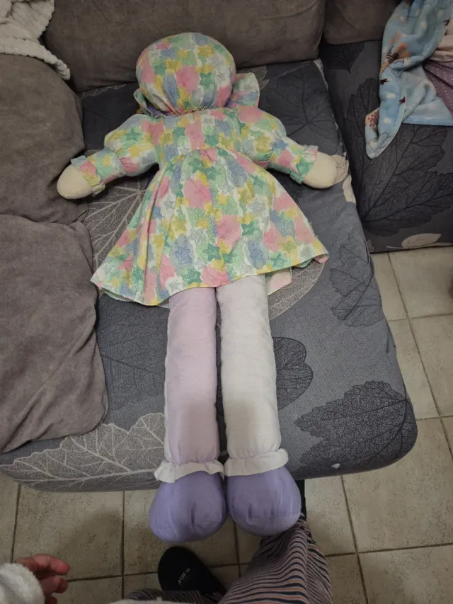 Muñeca de trapo vintage 124 cm