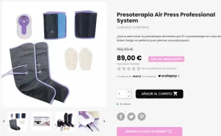 Presoterapia piernas