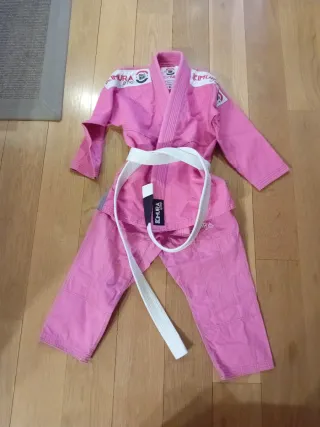 Kimono Jiu Jitsu Infantil Rosa-Talla M1