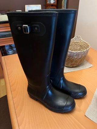 Stivali da acqua neri da donna