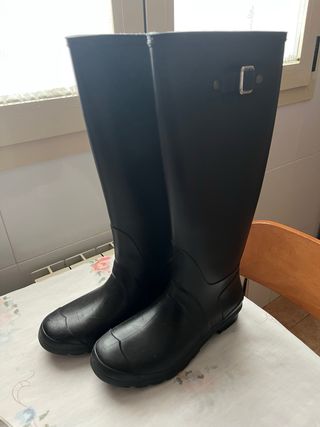 Stivali da acqua neri da donna