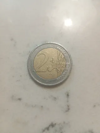 Moneda 2 Euros conmemorativa de Grecia .