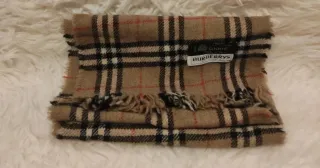 Bufanda Burberrys Lana Beige Cuadros