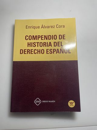 Libro Historia del Derecho Español