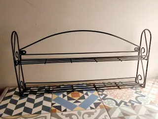 Barras colgadoras y especiero metalicos