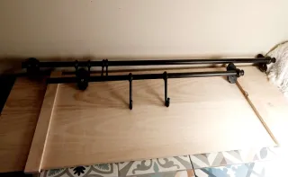 Barras colgadoras y especiero metalicos