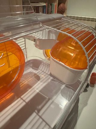 Jaula Hámster Habitrail Cristal Naranja