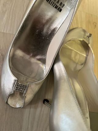 Tacones plateados Stuart Weitzman Talla 36
