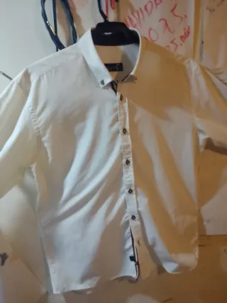 Camisa elegante blanca XL