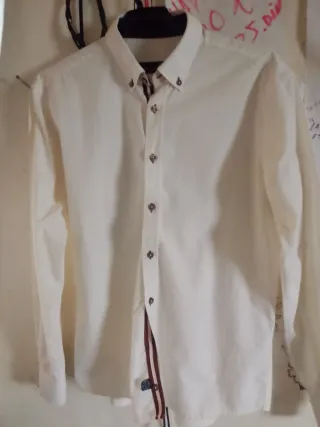 Camisa elegante blanca XL