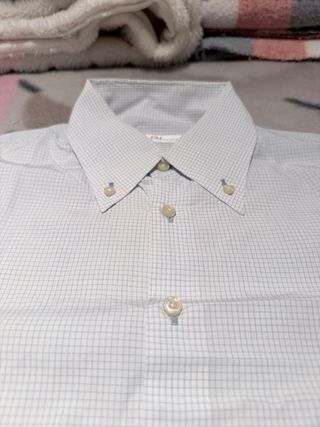 Camisa CH a cuadros azul y blanca