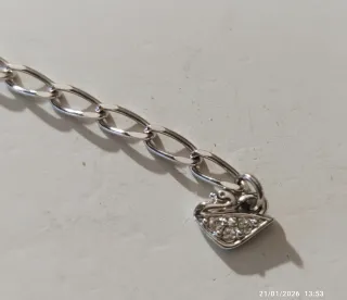 Colgante Swarovski Beige y Plateado