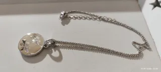 Colgante Swarovski Beige y Plateado